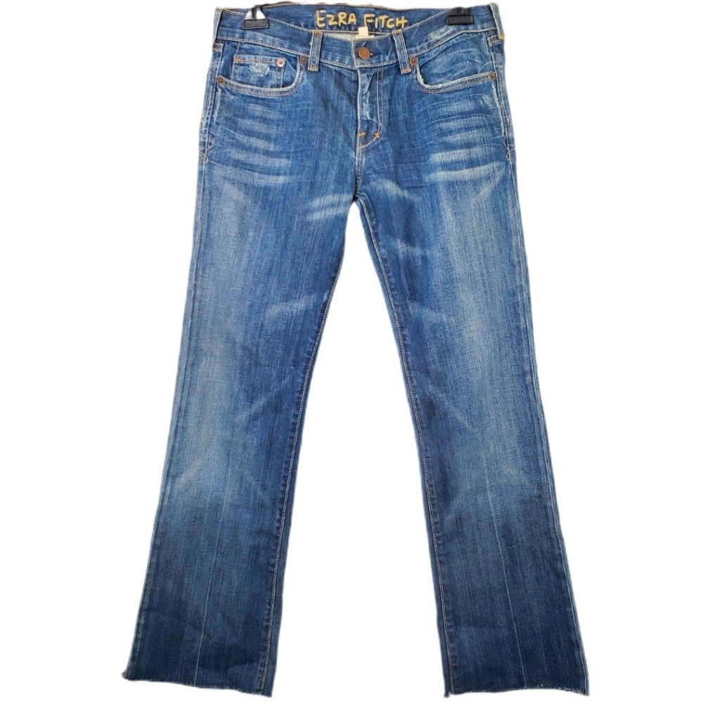 Ezra Fitch Women's Boot Cut Jeans Y2K Size 27 LOW RISE Vintage Wash Denim